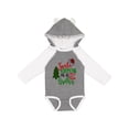 thumbnail image 1 of Inktastic Santa is Promoting Me to Big Brother Green Plaid Tree Boys Long Sleeve Baby Bodysuit, 1 of 5