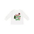 thumbnail image 1 of Inktastic Santa is Promoting Me to Big Brother Green Plaid Tree Boys Long Sleeve Toddler T-Shirt, 1 of 5