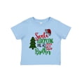 thumbnail image 1 of Inktastic Santa is Promoting Me to Big Brother Green Plaid Tree Boys Toddler T-Shirt, 1 of 5