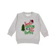 thumbnail image 1 of Inktastic Santa is Promoting Me to Big Brother Green Plaid Tree Toddler Sweatshirt, 1 of 4