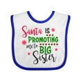 thumbnail image 1 of Inktastic Santa is Promoting Me to Big Sister Girls Baby Bib, 1 of 4