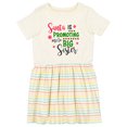 thumbnail image 1 of Inktastic Santa is Promoting Me to Big Sister Girls Toddler Dress, 1 of 5