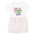 thumbnail image 1 of Inktastic Santa is Promoting Me to Big Sister Girls Toddler Dress, 1 of 5