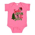 thumbnail image 1 of Inktastic Santa is Promoting Me to Big Sister Green Plaid Tree Girls Baby Bodysuit, 1 of 5