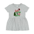 thumbnail image 1 of Inktastic Santa is Promoting Me to Big Sister Green Plaid Tree Girls Baby Dress, 1 of 5