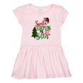 thumbnail image 1 of Inktastic Santa is Promoting Me to Big Sister Green Plaid Tree Girls Toddler Dress, 1 of 4
