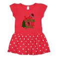 thumbnail image 1 of Inktastic Santa is Promoting Me to Big Sister Green Plaid Tree Girls Toddler Dress, 1 of 4