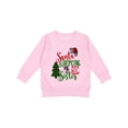 thumbnail image 1 of Inktastic Santa is Promoting Me to Big Sister Green Plaid Tree Toddler Sweatshirt, 1 of 4