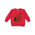 thumbnail image 1 of Inktastic Santa is Promoting Me to Big Sister Green Plaid Tree Toddler Sweatshirt, 1 of 4