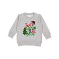 thumbnail image 1 of Inktastic Santa is Promoting Me to Big Sister Green Plaid Tree Toddler Sweatshirt, 1 of 4