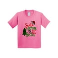 thumbnail image 1 of Inktastic Santa is Promoting Me to Big Sister Green Plaid Tree Youth T-Shirt, 1 of 5