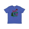 thumbnail image 1 of Inktastic Santa is Promoting Me to Big Sister Green Plaid Tree Youth T-Shirt, 1 of 5
