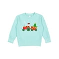 thumbnail image 1 of Inktastic Santa on Christmas Tractor Toddler Sweatshirt, 1 of 4