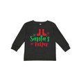 thumbnail image 1 of Inktastic Santa's Helper, Elf Shoes, Snowflakes, Christmas Boys or Girls Long Sleeve Toddler T-Shirt, 1 of 5