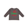 thumbnail image 1 of Inktastic Santa's Helper, Elf Shoes, Snowflakes, Christmas Boys or Girls Long Sleeve Toddler T-Shirt, 1 of 5