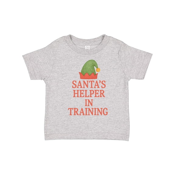Inktastic Santa's Helper in Training Christmas Elf Hat Boys or Girls Toddler T-Shirt