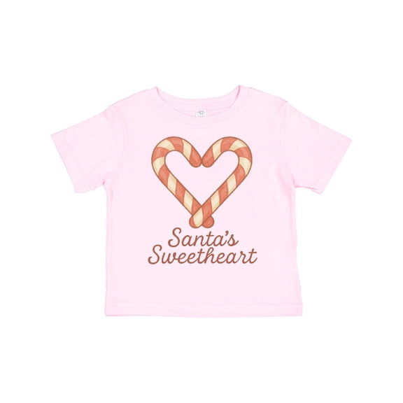 Inktastic Santa's Sweetheart Candy Cane Heart Christmas Boys or Girls Toddler T-Shirt