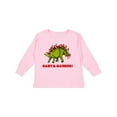 thumbnail image 1 of Inktastic Santa-saurus Christmas Dinosaur Boys or Girls Long Sleeve Toddler T-Shirt, 1 of 5