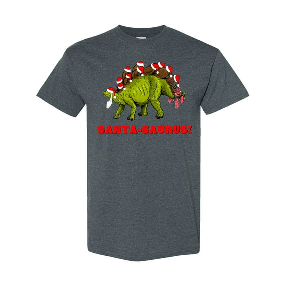 Inktastic Santa-saurus Christmas Dinosaur T-Shirt