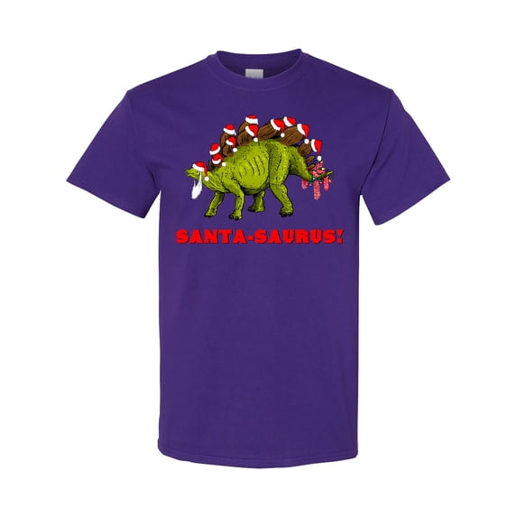 Inktastic Santa-saurus Christmas Dinosaur T-Shirt