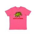 thumbnail image 1 of Inktastic Santa-saurus Christmas Dinosaur Youth T-Shirt, 1 of 5