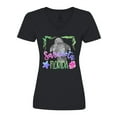 thumbnail image 1 of Inktastic Sarasota Florida Cute Swimming Manatee Women's V-Neck T-Shirt, 1 of 5