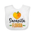 thumbnail image 1 of Inktastic Sarasota Florida Orange in Heart Boys or Girls Baby Bib, 1 of 4
