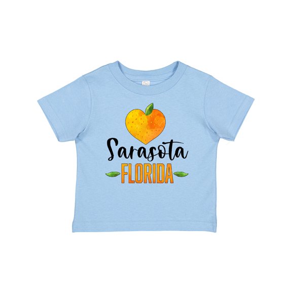 Inktastic Sarasota Florida Orange in Heart Boys or Girls Baby T-Shirt