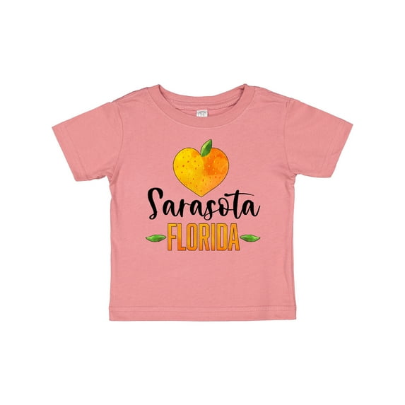 Inktastic Sarasota Florida Orange in Heart Boys or Girls Baby T-Shirt