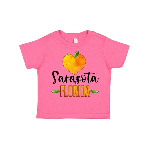 Inktastic Sarasota Florida Orange in Heart Boys or Girls Toddler T-Shirt