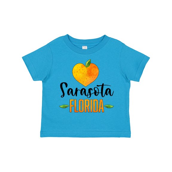 Inktastic Sarasota Florida Orange in Heart Boys or Girls Toddler T-Shirt