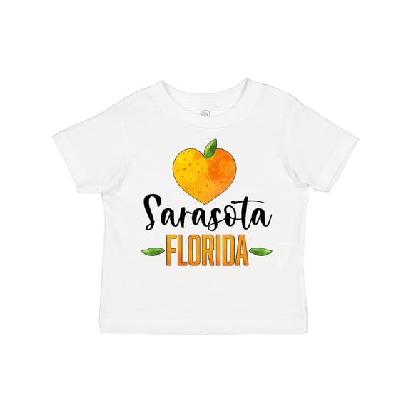Inktastic Sarasota Florida Orange in Heart Boys or Girls Toddler T-Shirt