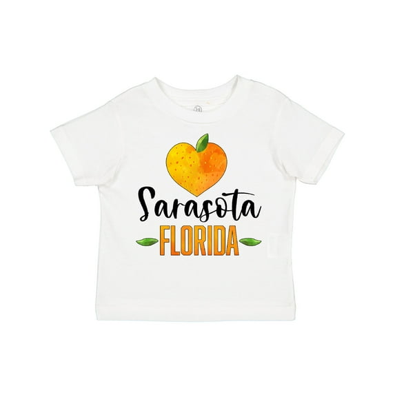 Inktastic Sarasota Florida Orange in Heart Boys or Girls Toddler T-Shirt