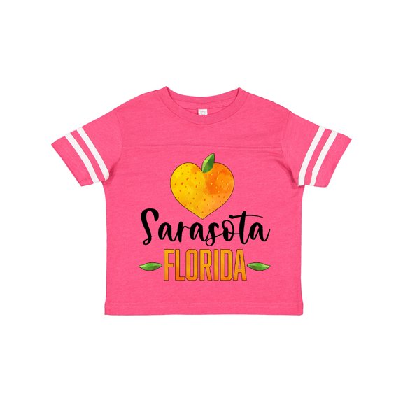 Inktastic Sarasota Florida Orange in Heart Boys or Girls Toddler T-Shirt