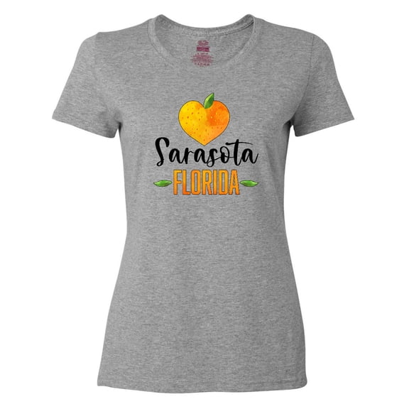 Inktastic Sarasota Florida Orange in Heart Women's T-Shirt