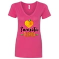 thumbnail image 1 of Inktastic Sarasota Florida Orange in Heart Women's V-Neck T-Shirt, 1 of 5