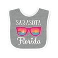 thumbnail image 1 of Inktastic Sarasota Florida Summer Trip Girls Baby Bib, 1 of 4