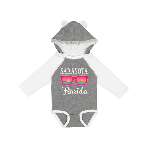Inktastic Sarasota Florida Summer Trip Girls Long Sleeve Baby Bodysuit