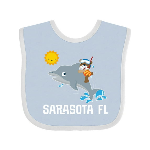 Inktastic Sarasota Florida Vacation Boys or Girls Baby Bib