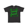 thumbnail image 1 of Inktastic Sassy Lassy with Green 4 Leaf Clovers T-Shirt, 1 of 5