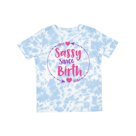 Inktastic Sassy Since Birth, Sassy, Sassy Girl, Arrow, Hearts Girls Toddler T-Shirt