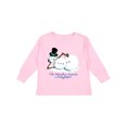 thumbnail image 1 of Inktastic Sassy Snowman The Weather Outside is Delightful Boys or Girls Long Sleeve Toddler T-Shirt, 1 of 5