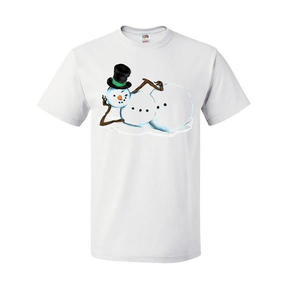 Inktastic Sassy Snowman in Top Hat T-Shirt