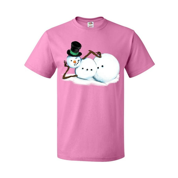 Inktastic Sassy Snowman in Top Hat T-Shirt