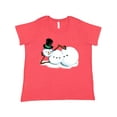 thumbnail image 1 of Inktastic Sassy Snowman in Top Hat Women's Plus Size T-Shirt, 1 of 5