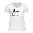 thumbnail image 1 of Inktastic Sassy Snowman in Top Hat Women's Plus Size T-Shirt, 1 of 5