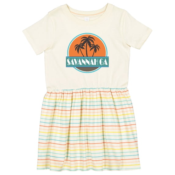 Inktastic Savannah Georgia Sunset Girls Toddler Dress