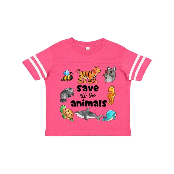 Inktastic Save All the Animals- Cute Boys or Girls Toddler T-Shirt