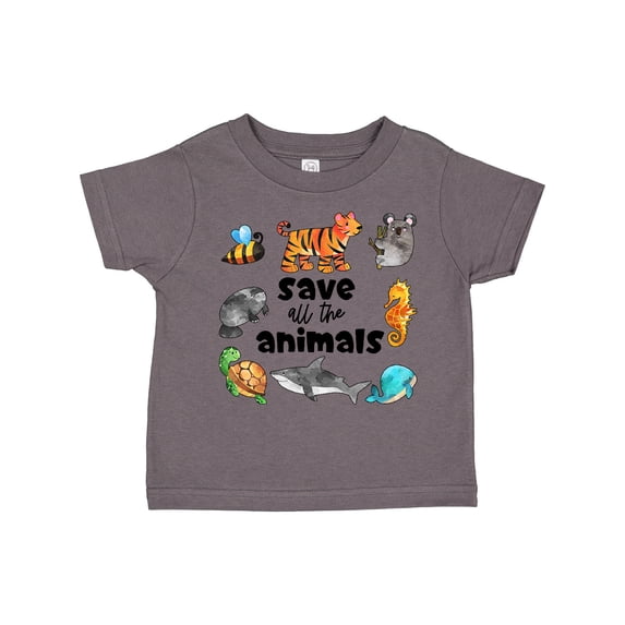 Inktastic Save All the Animals- Cute Boys or Girls Toddler T-Shirt