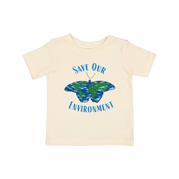 Inktastic Save Our Environment Earth Butterfly Boys or Girls Baby T-Shirt